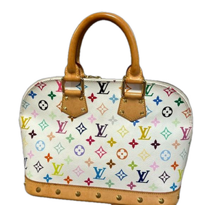 Louis Vuitton Multicolor Alma PM Top Handle Bag - White/Multicolor